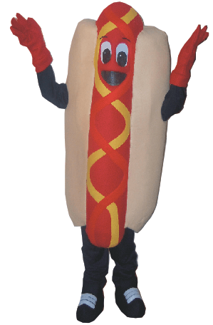 hot dog mascot